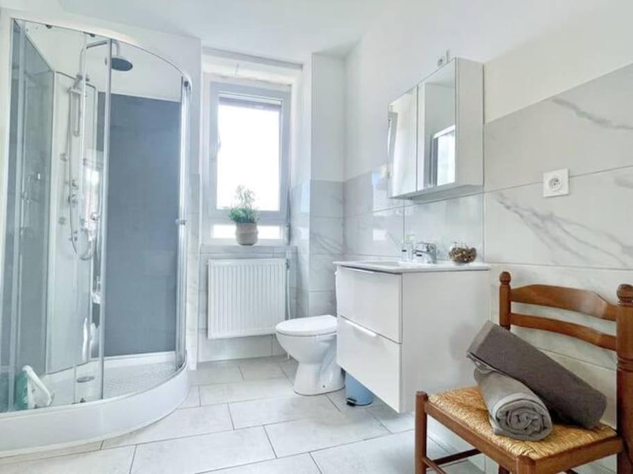 מולהאוס 1 Appartement 3P Ideal Famille Travail Renove Lumineux Parking Gratuit מראה חיצוני תמונה
